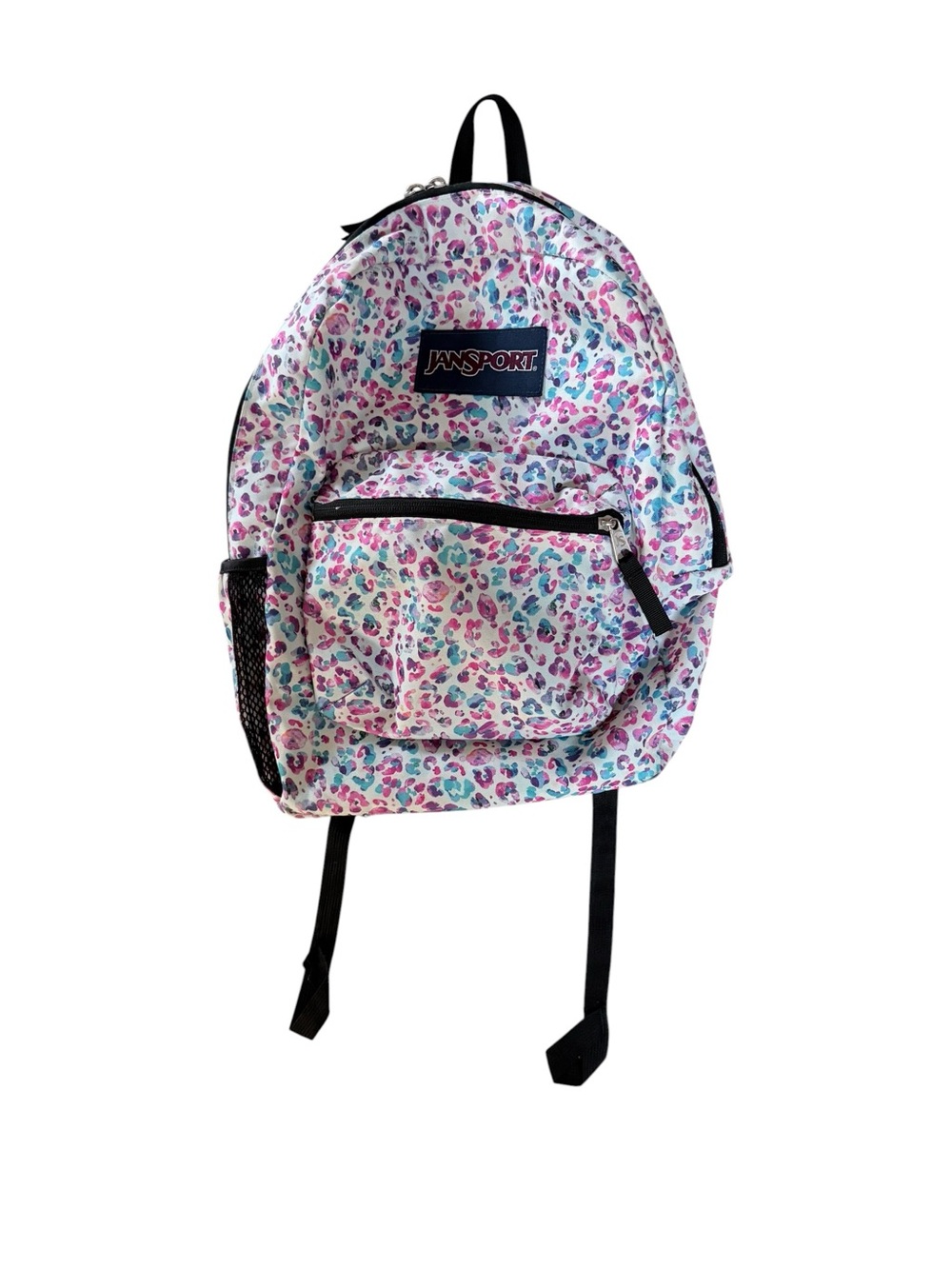 💜🩷🩵🖤 JanSport “Leopard Dots” Cross Town Backpack 🖤🩵🩷💜